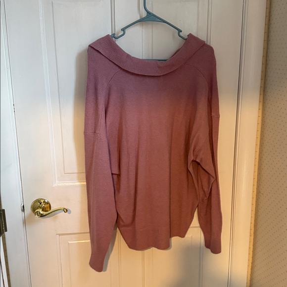 Pink V-Neck Sweater - Picture 2 of 2